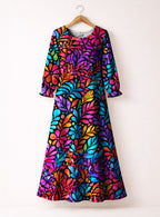"Rangi" Long Sleeve Maxi Dress