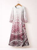 "Kapa" Long Sleeve Maxi Dress