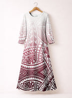 "Kapa" Long Sleeve Maxi Dress