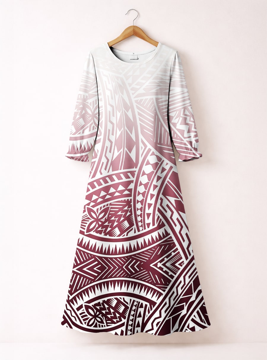 "Kapa" Long Sleeve Maxi Dress