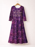 "Hekima" Long Sleeve Maxi Dress