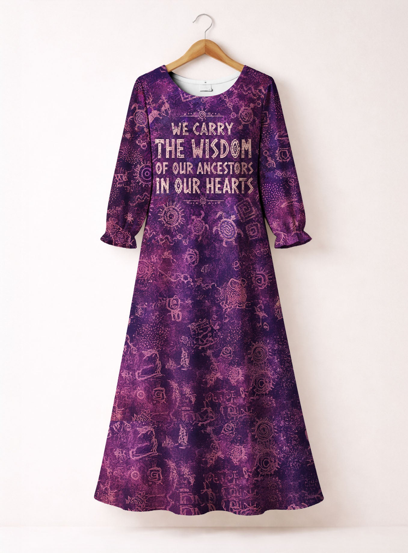 "Hekima" Long Sleeve Maxi Dress