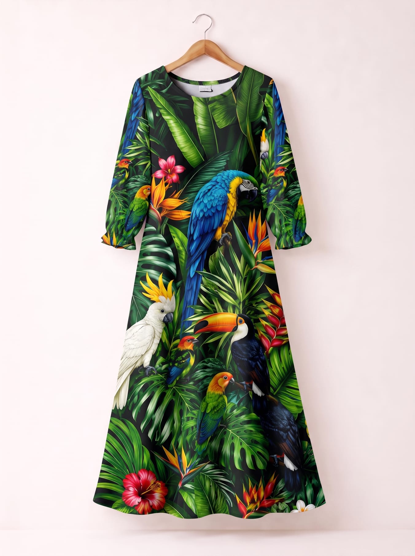 "Manyoya" Long Sleeve Maxi Dress
