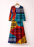 "Kanga" Long Sleeve Maxi Dress Promo