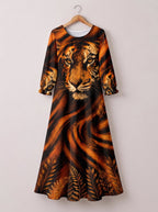 "Moto" Long Sleeve Maxi Dress