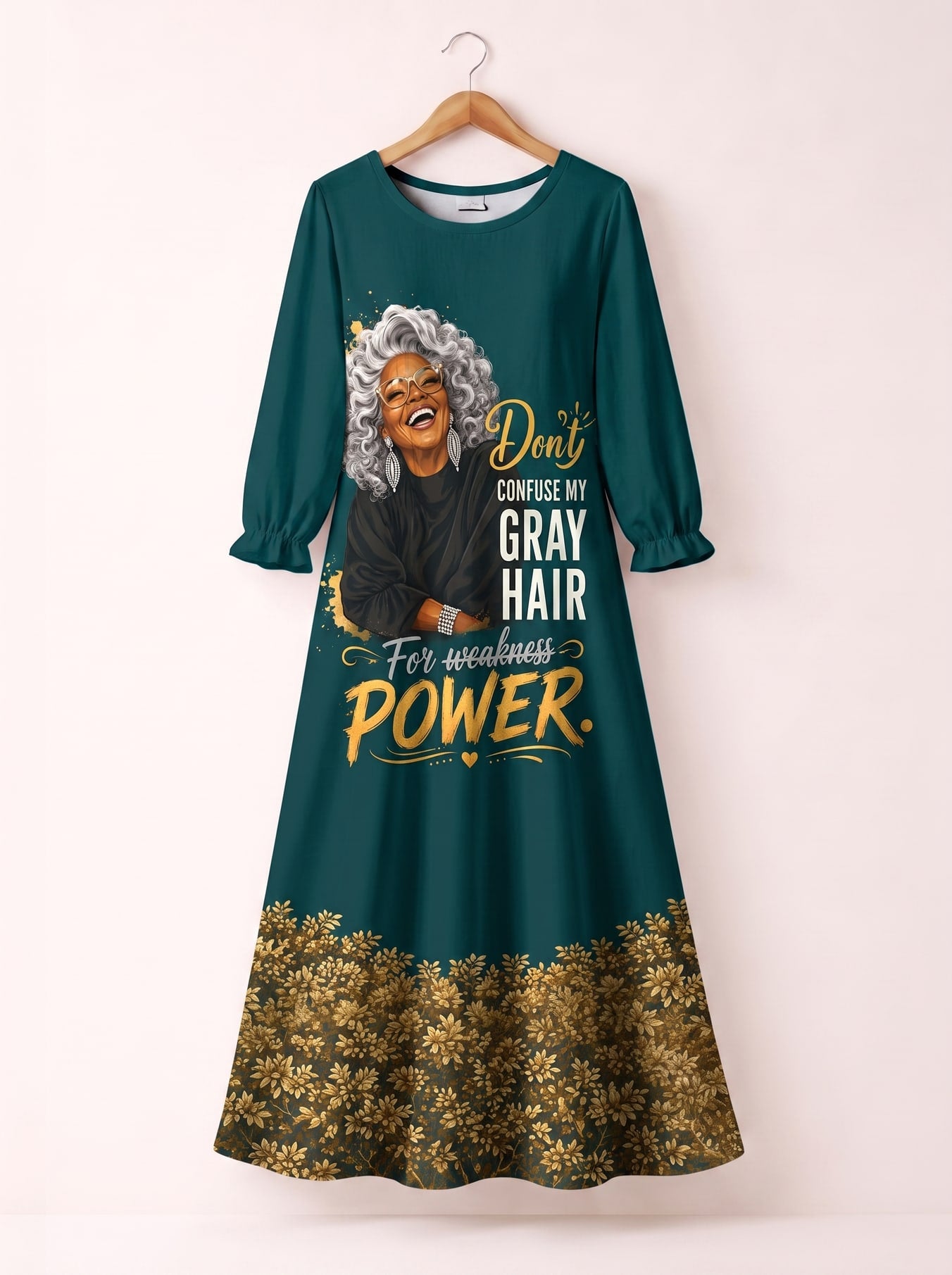 "Imara" Long Sleeve Maxi Dress