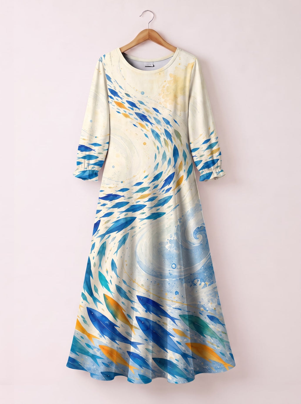 "Samaki" Long Sleeve Maxi Dress