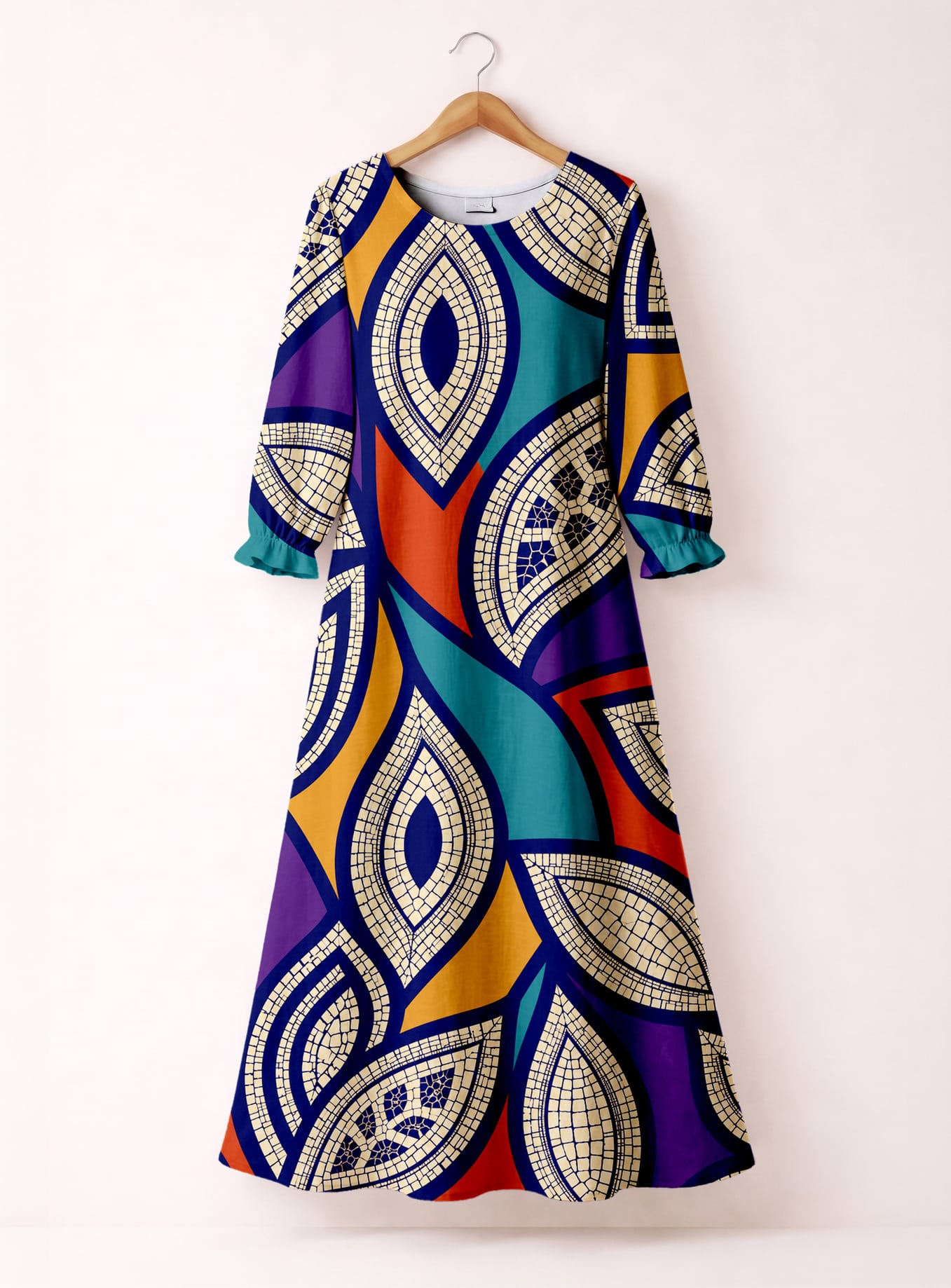 "Johari" Long Sleeve Maxi Dress