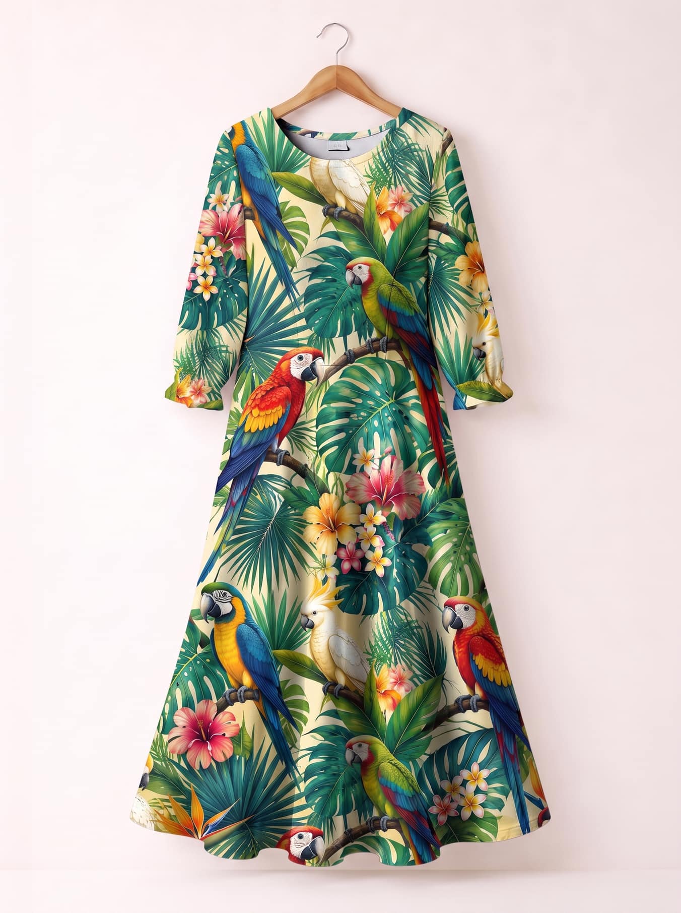 "Peponi" Long Sleeve Maxi Dress