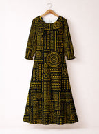 "Lamu" Long Sleeve Maxi Dress