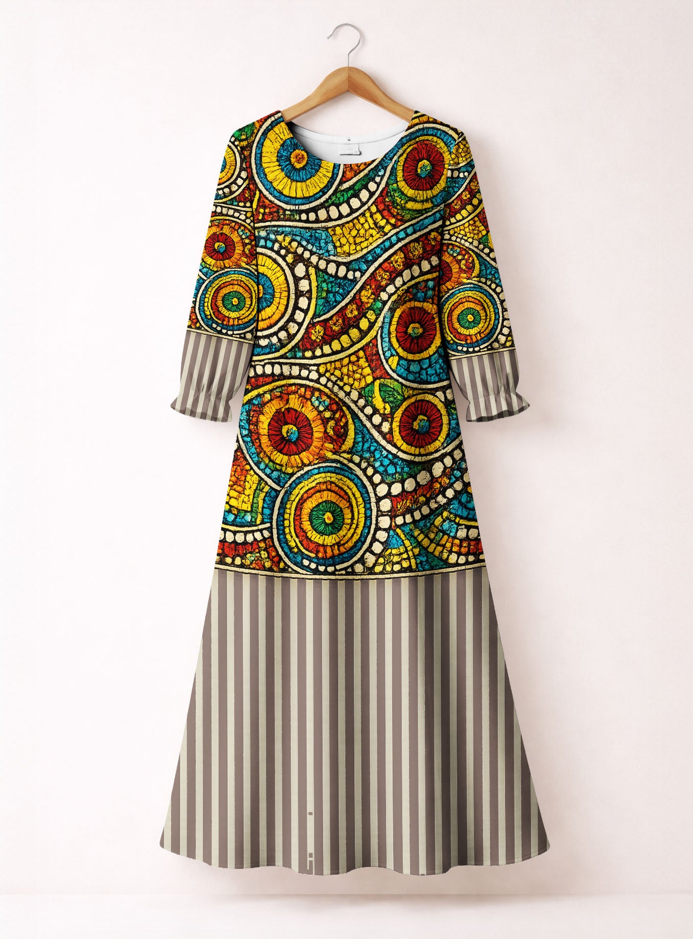 "Taji" Long Sleeve Maxi Dress