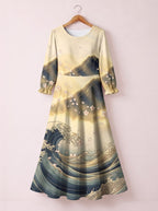 "Wimbi" Long Sleeve Maxi Dress Promo