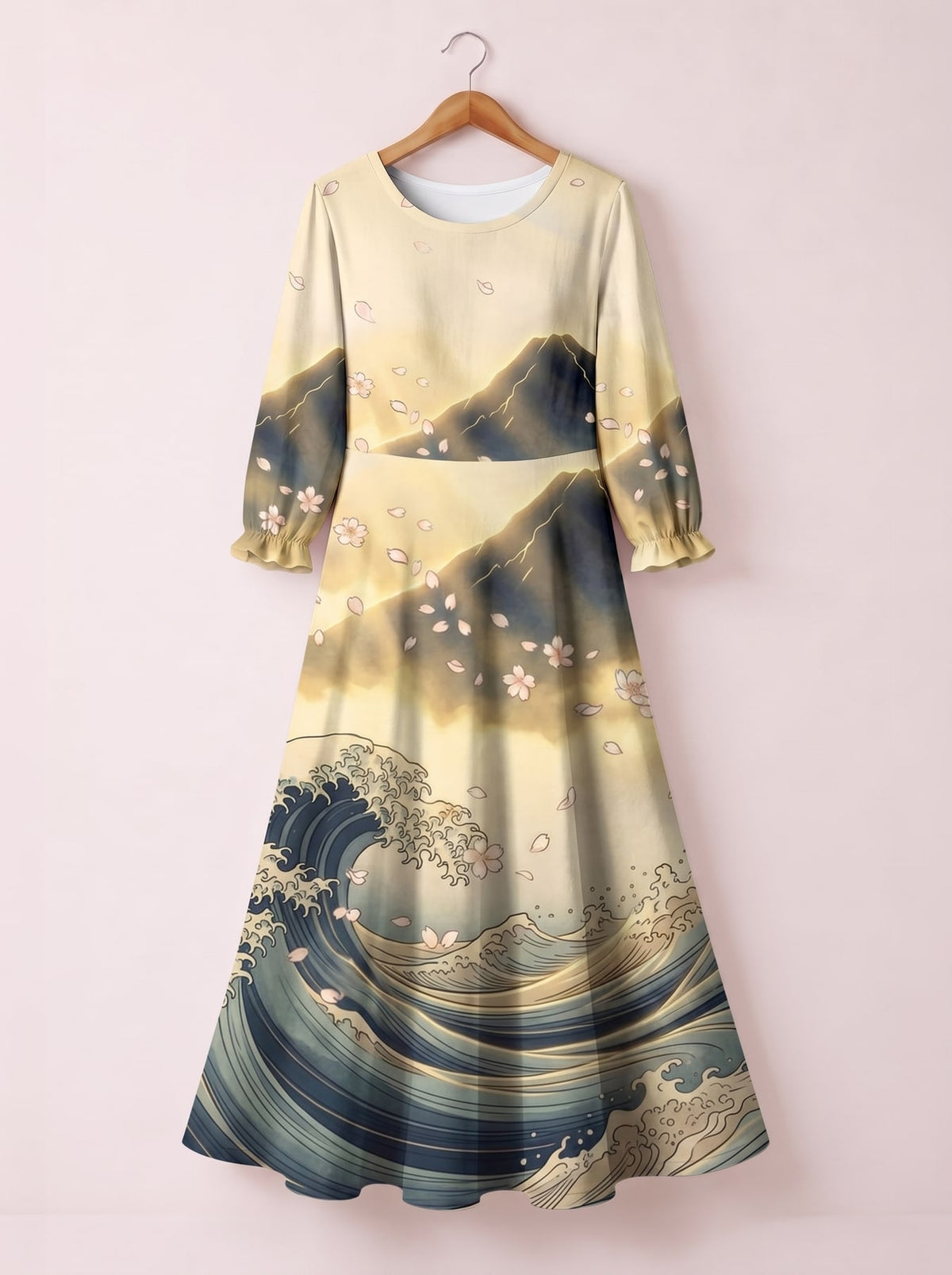 "Wimbi" Long Sleeve Maxi Dress Promo
