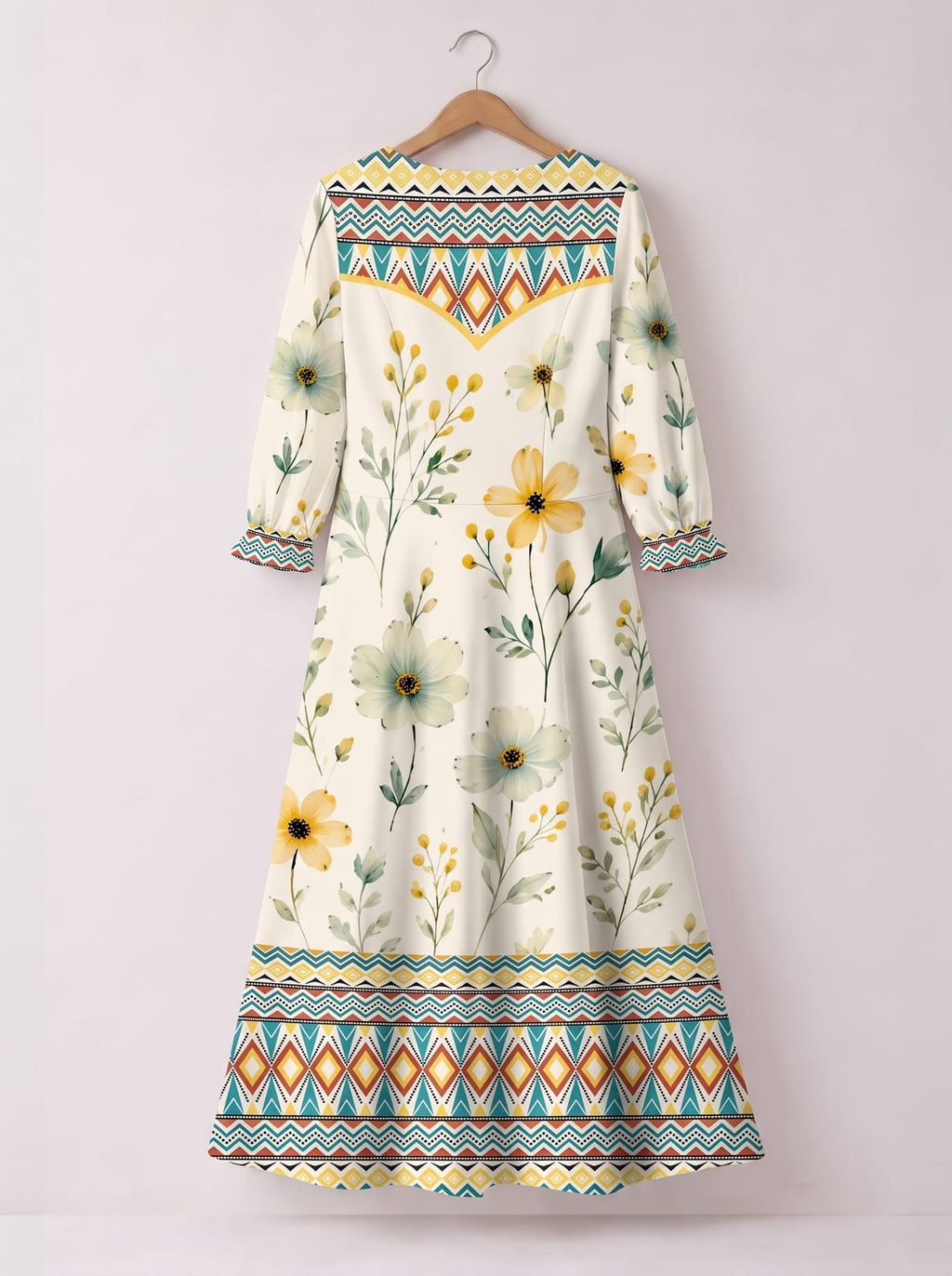 "Alizeti" Long Sleeve Maxi Dress Promo