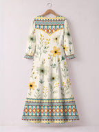 "Alizeti" Long Sleeve Maxi Dress Promo