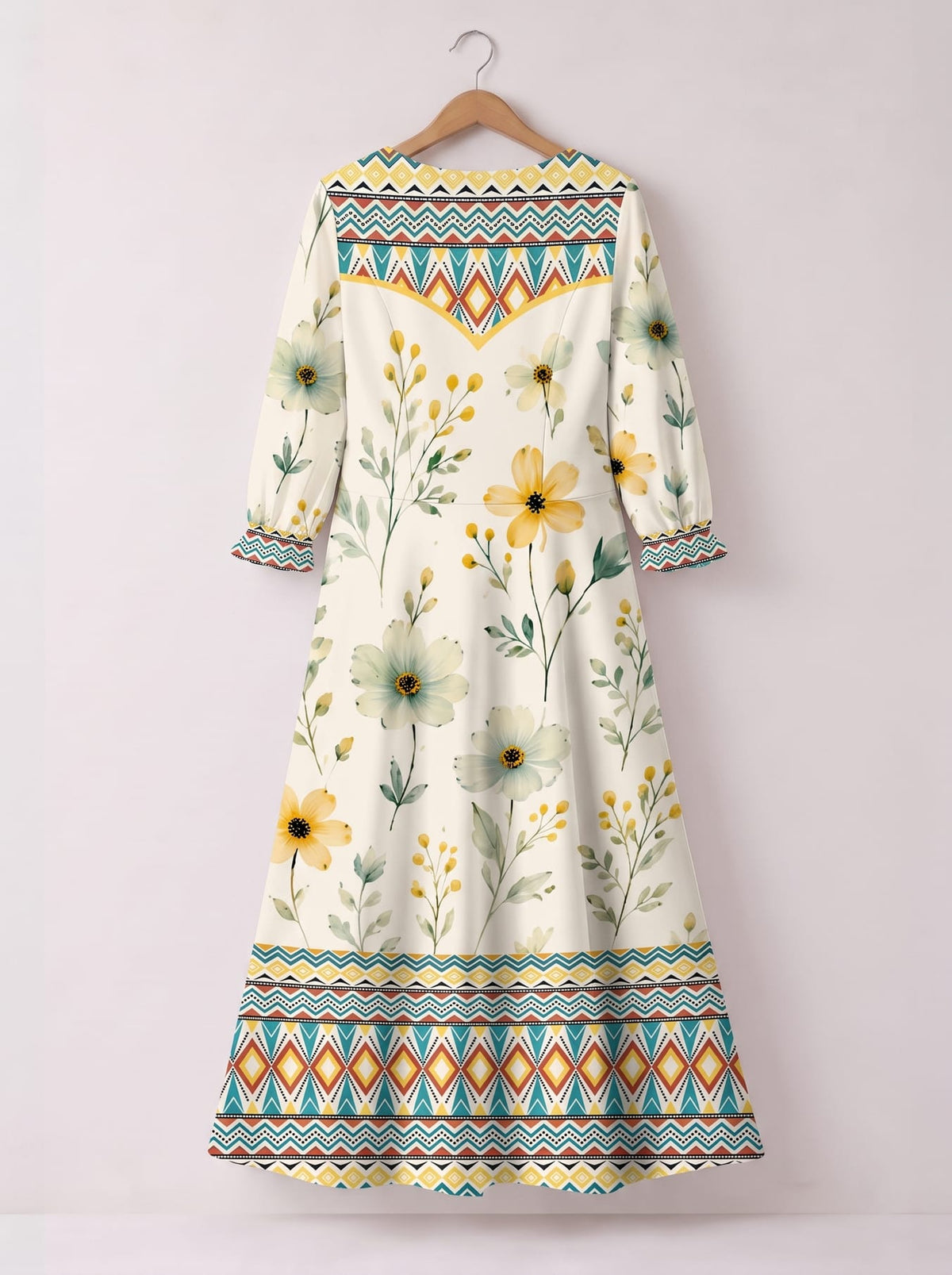 "Alizeti" Long Sleeve Maxi Dress Promo