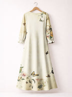 Gorgeous Black Queen Long Sleeve Maxi Dress