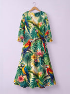 "Peponi" Long Sleeve Maxi Dress