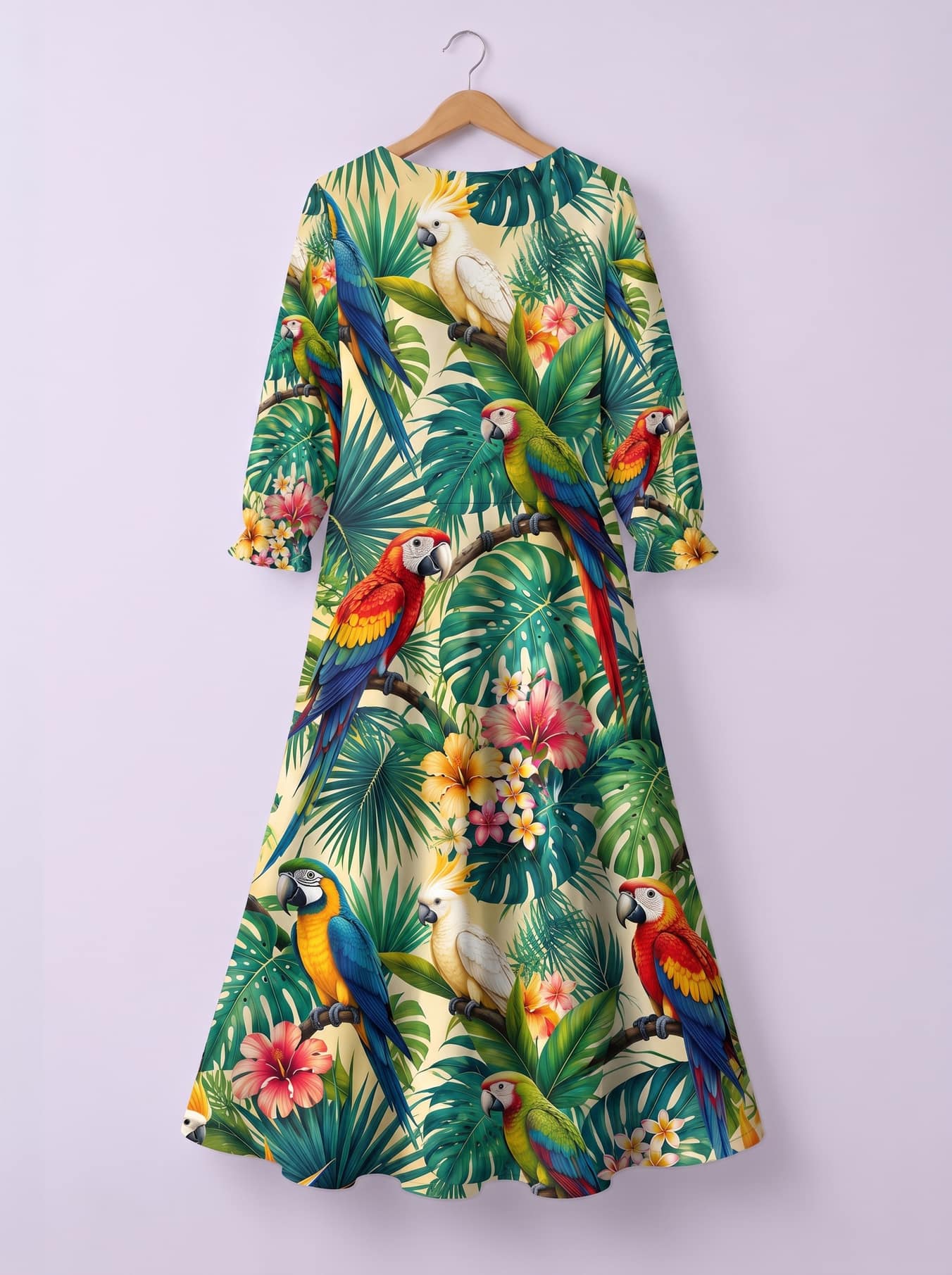 "Peponi" Long Sleeve Maxi Dress