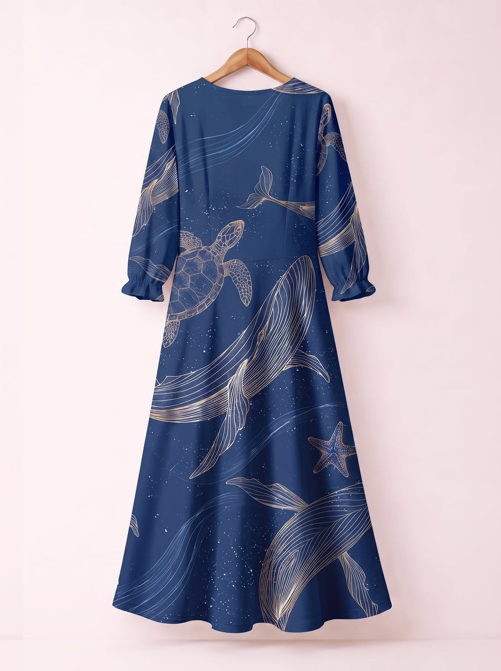 "Pwani" Long Sleeve Maxi Dress