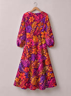 "Waridi" Long Sleeve Maxi Dress