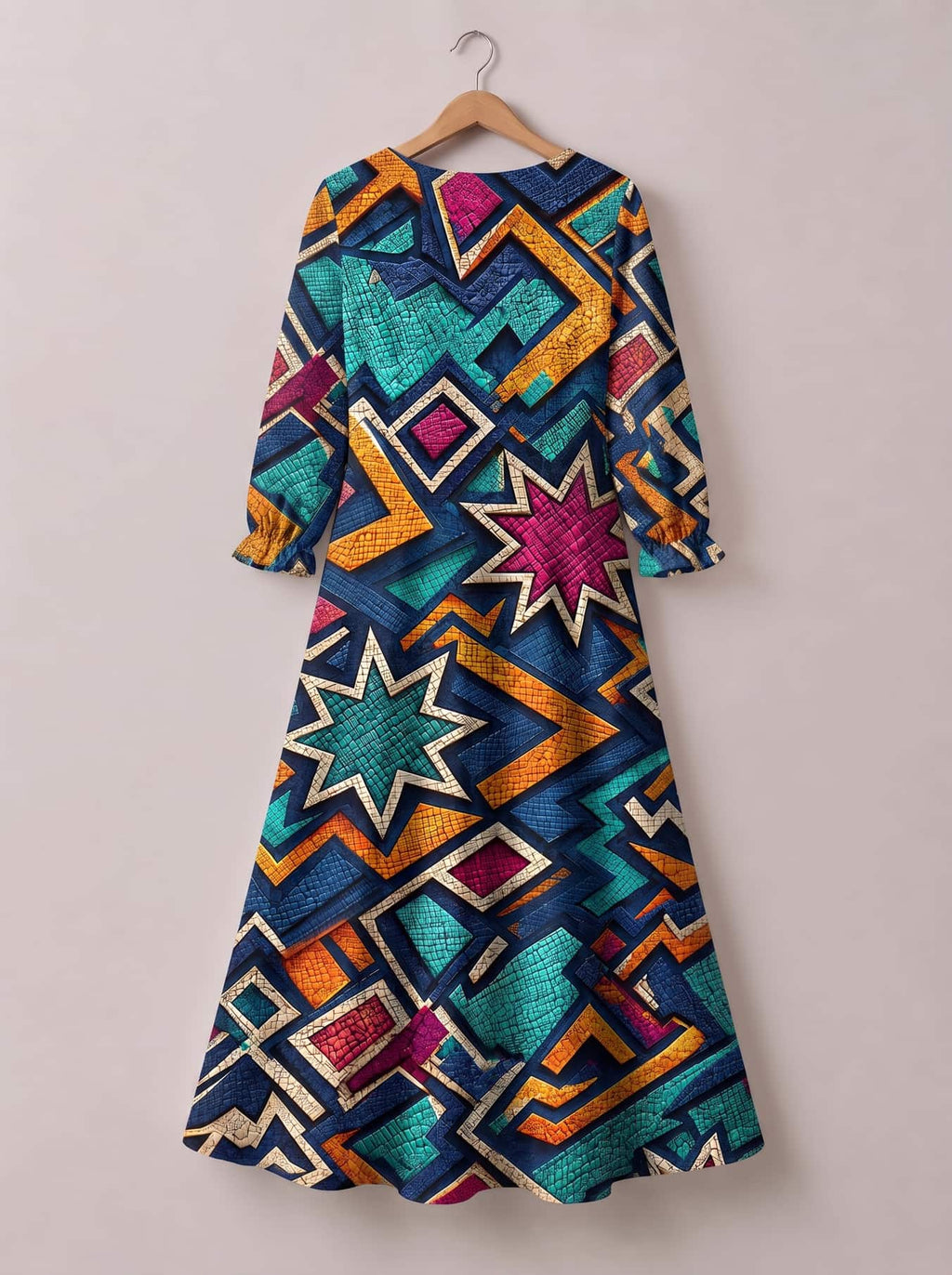"Nuru" Long Sleeve Maxi Dress