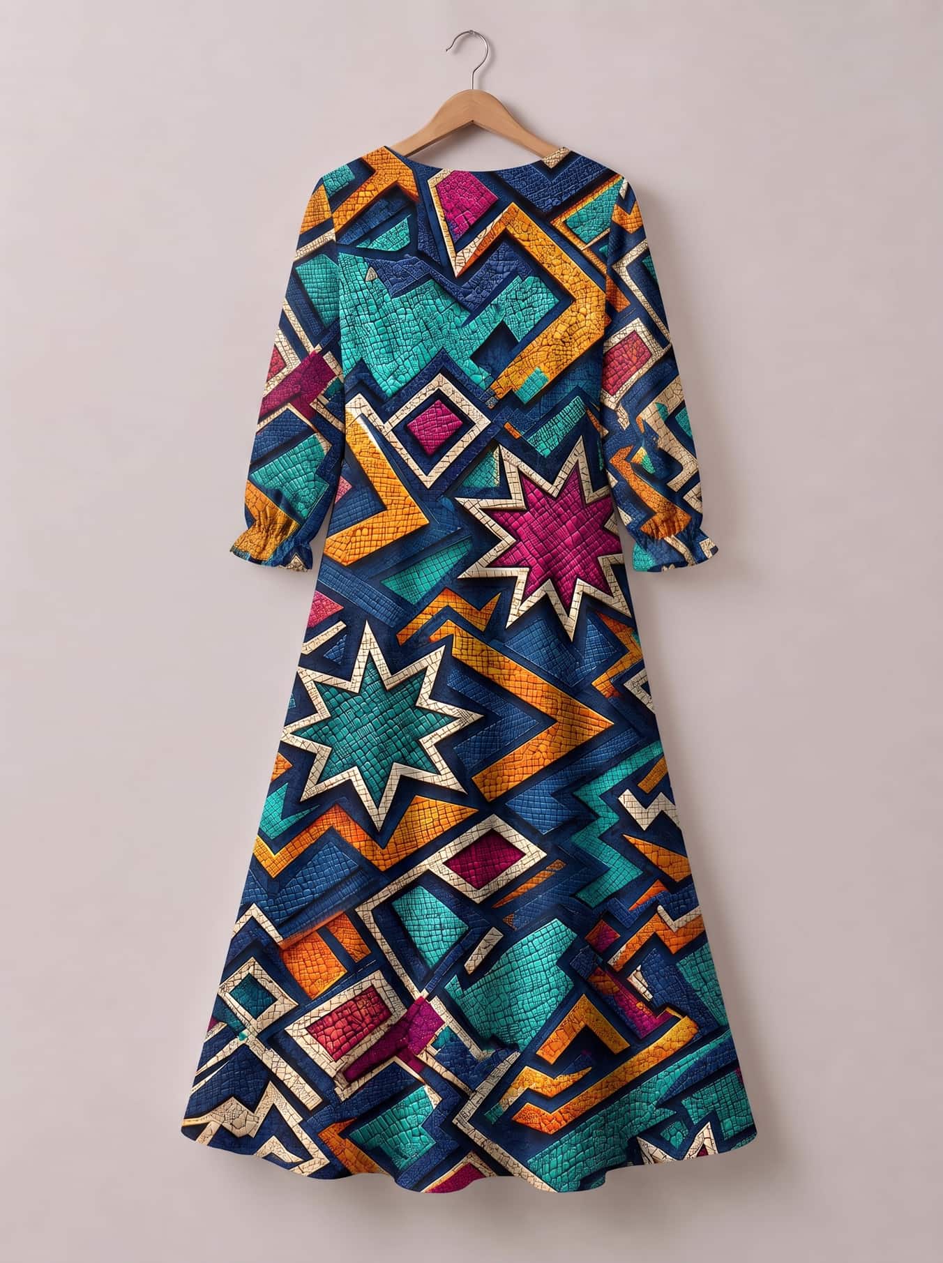 "Nuru" Long Sleeve Maxi Dress
