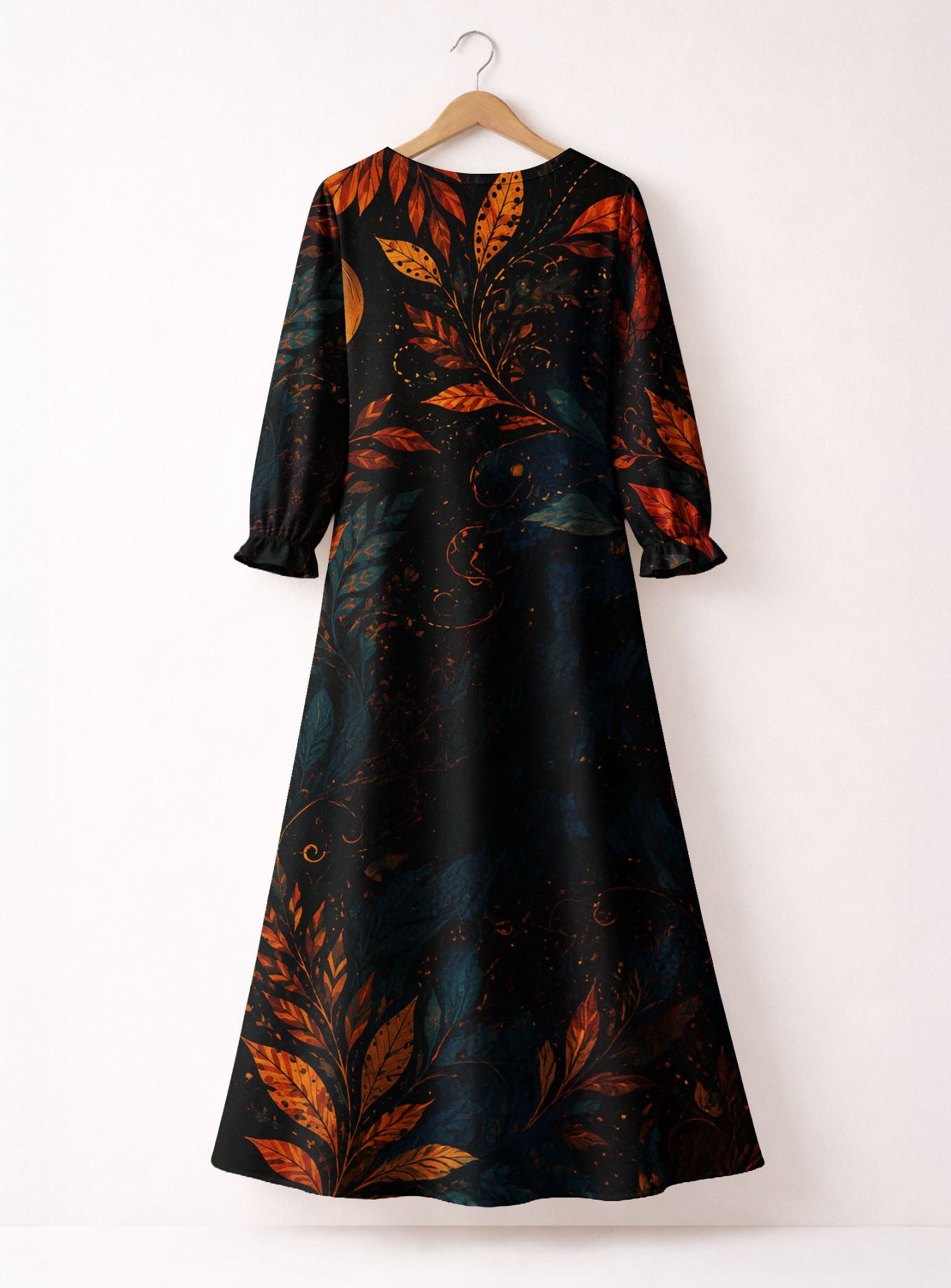 "Huru" Long Sleeve Maxi Dress