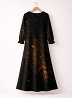 "Tunu" Long Sleeve Maxi Dress
