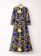 Royal Blue Sheba Long Sleeve Maxi Dress
