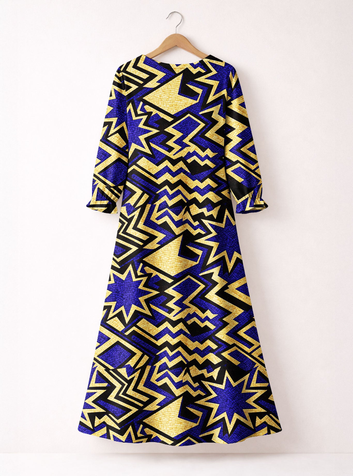 Royal Blue Sheba Long Sleeve Maxi Dress