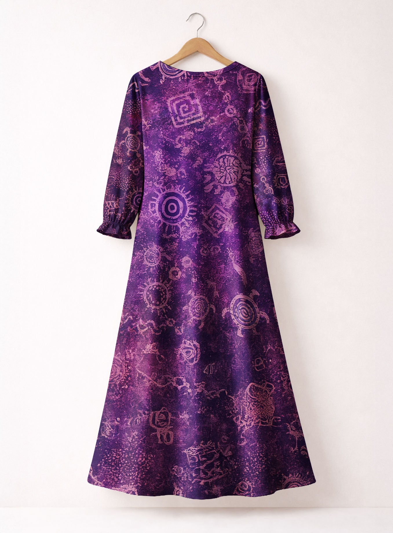 "Hekima" Long Sleeve Maxi Dress