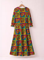 "Msonge" Long Sleeve Maxi Dress