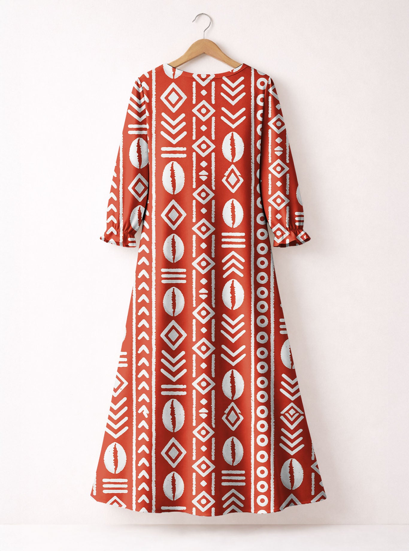 "Oshun Kijani" Long Sleeve Maxi Dress