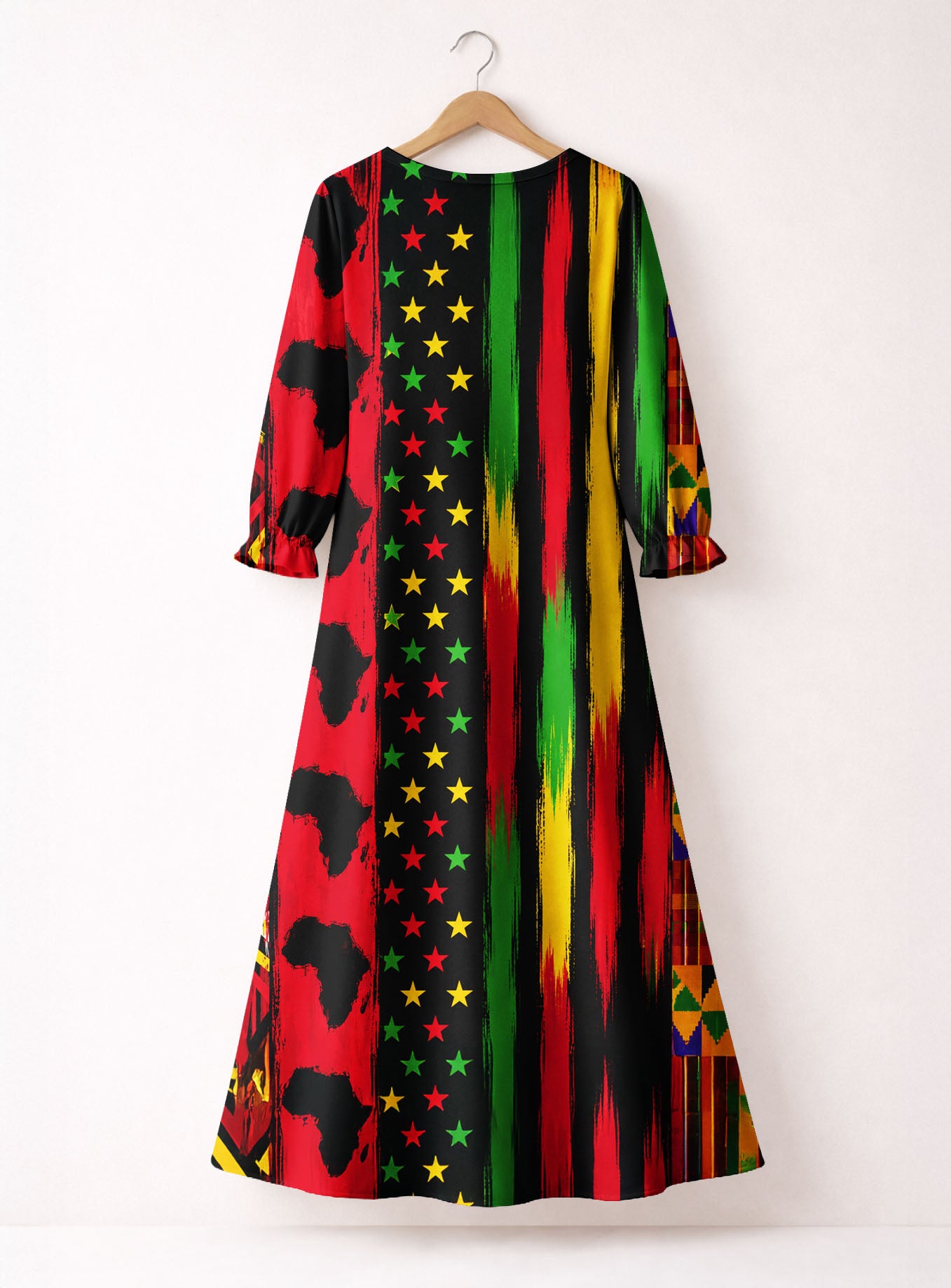 "Watu" Long Sleeve Maxi Dress