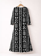 "Kuba" Long Sleeve Maxi Dress