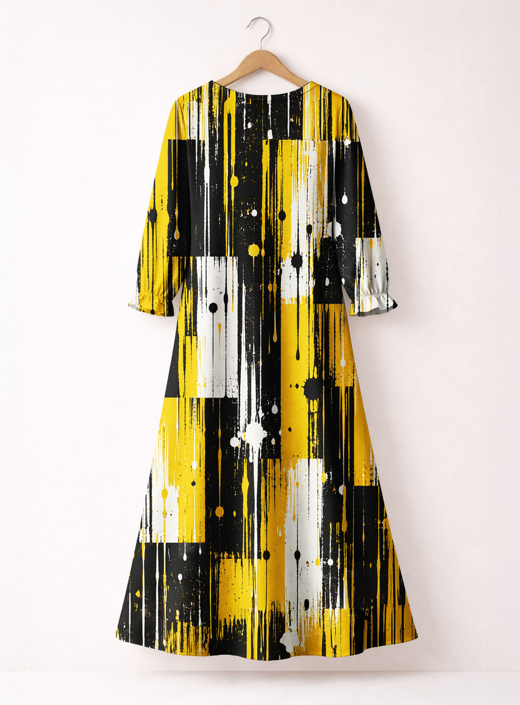 "Mvua" Long Sleeve Maxi Dress