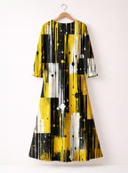 "Mvua" Long Sleeve Maxi Dress