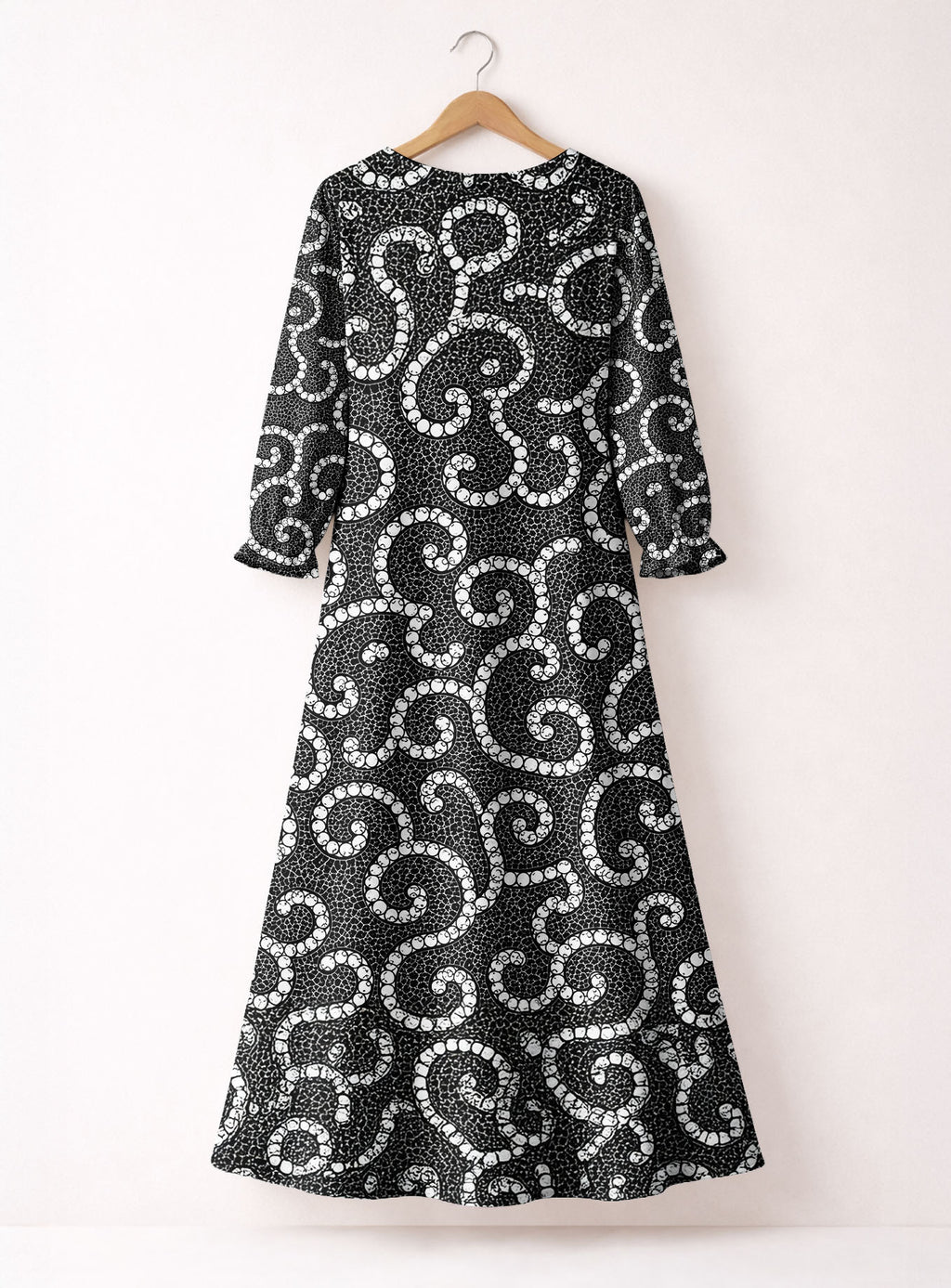 "Duara" Long Sleeve Maxi Dress