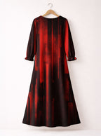 "Asante" Long Sleeve Maxi Dress