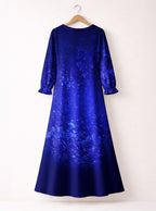 Black Woman Loved Long Sleeve Maxi Dress