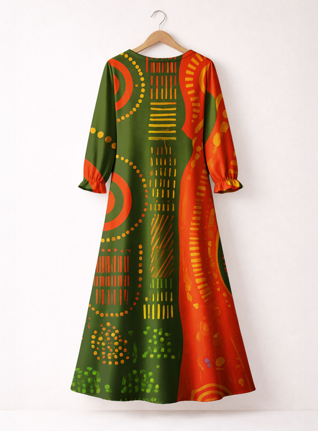 "Malkia" Long Sleeve Maxi Dress Promo