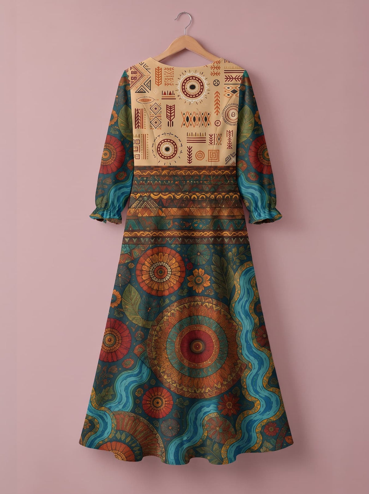 "Mto" Long Sleeve Maxi Dress Promo