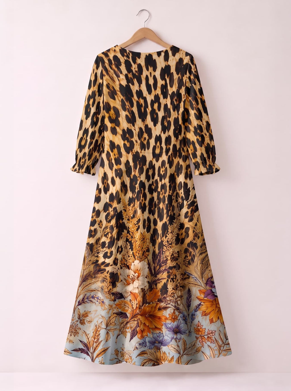 "Madoa" Long Sleeve Maxi Dress