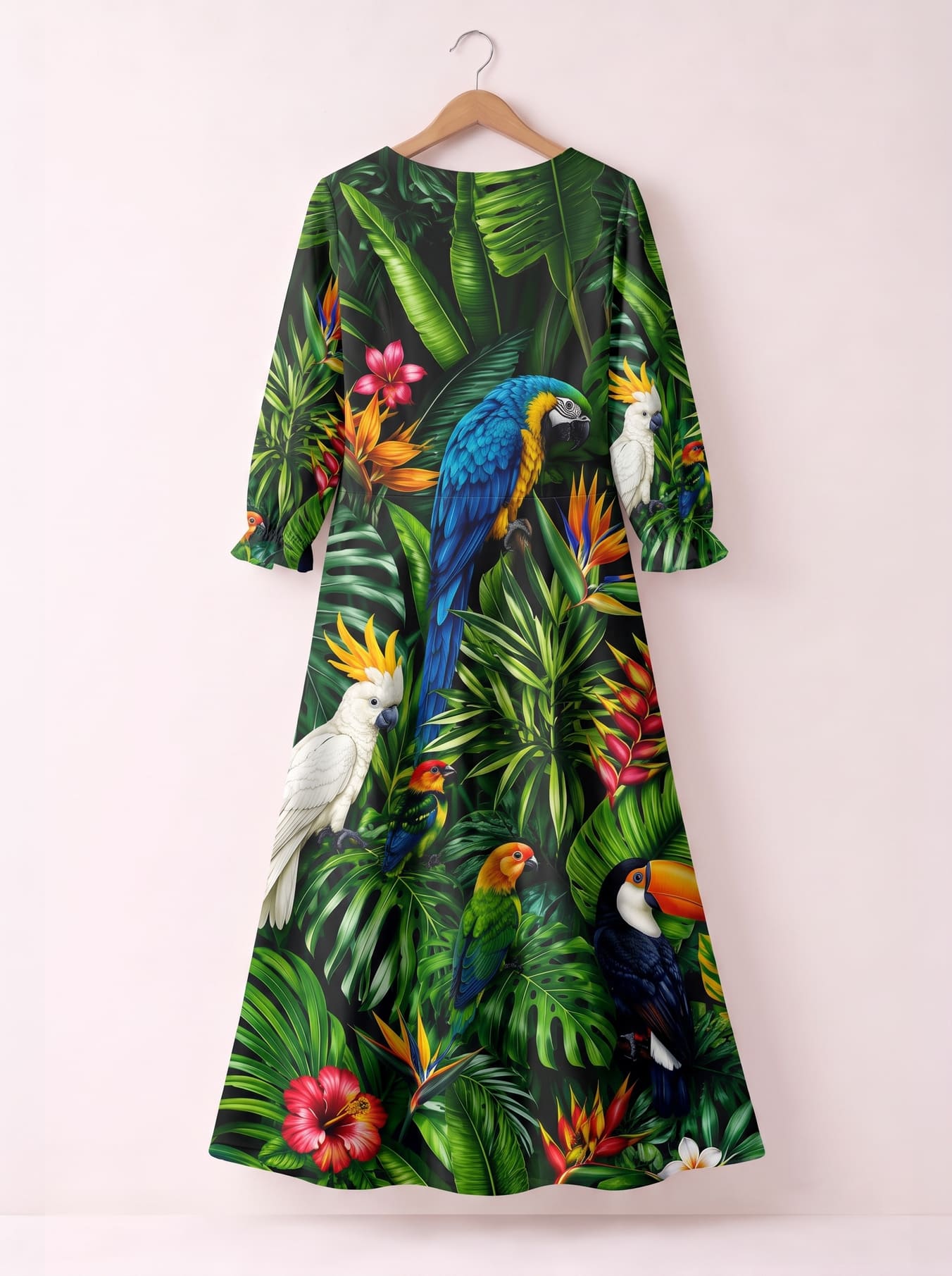 "Manyoya" Long Sleeve Maxi Dress