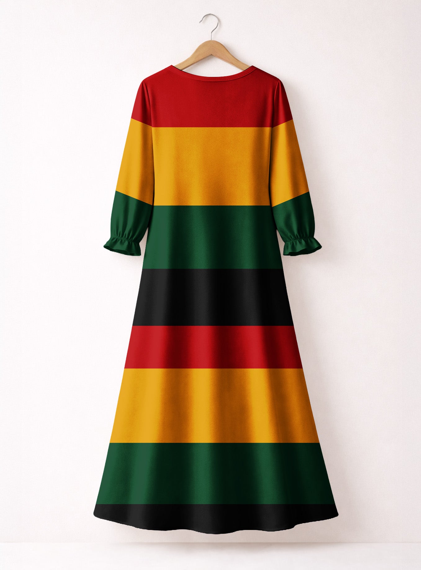 "Accra" Long Sleeve Maxi Dress