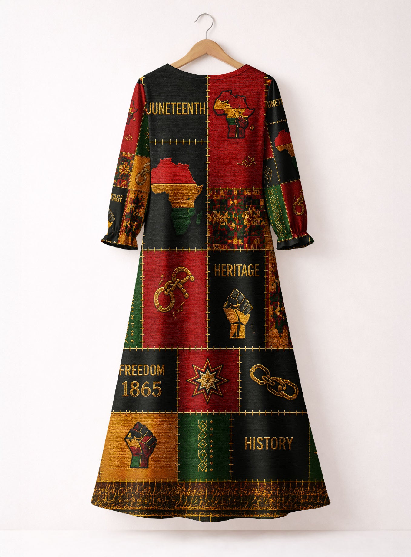 "Kumbuka" Long Sleeve Maxi Dress