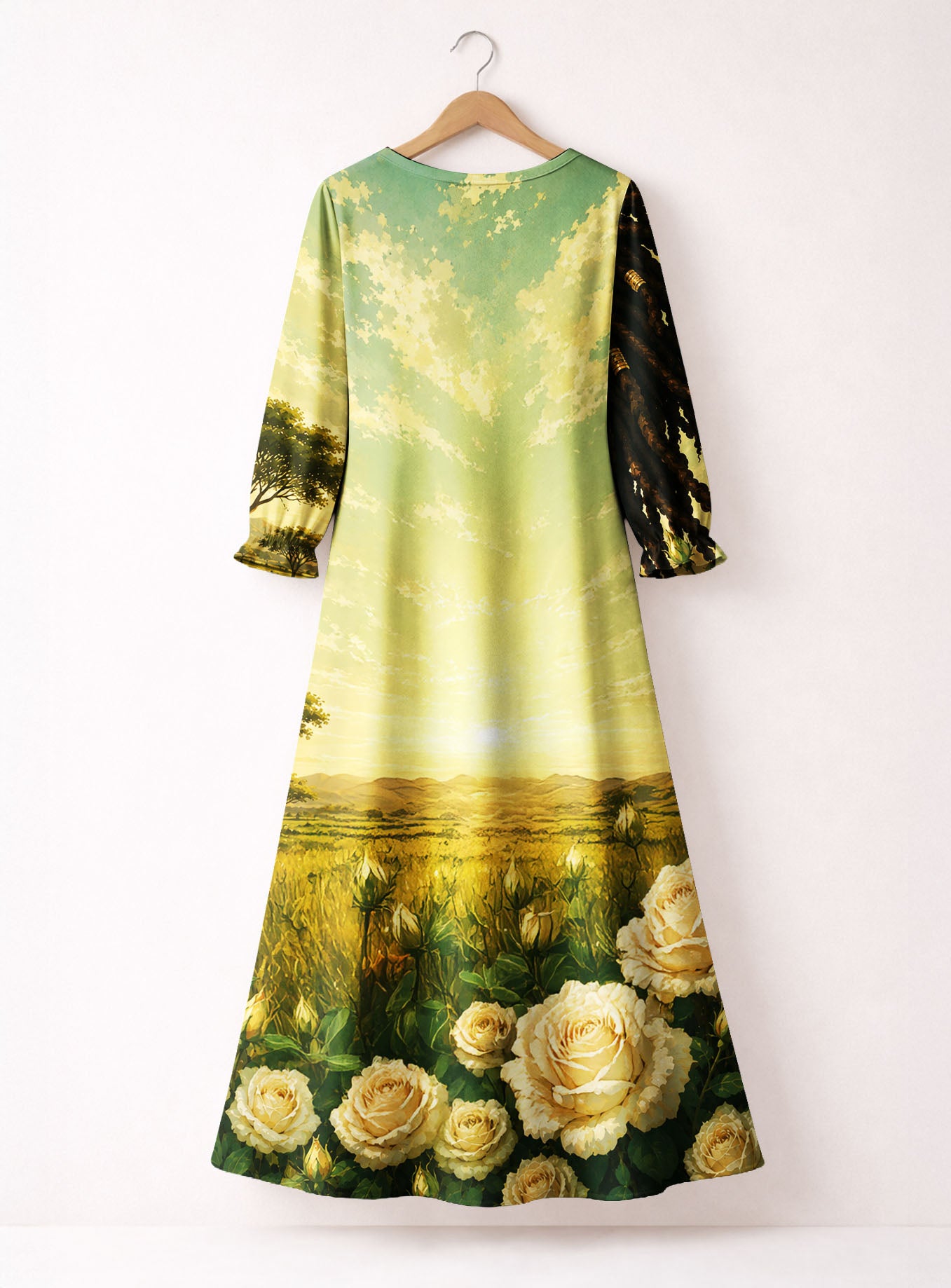 "Tulia" Long Sleeve Maxi Dress