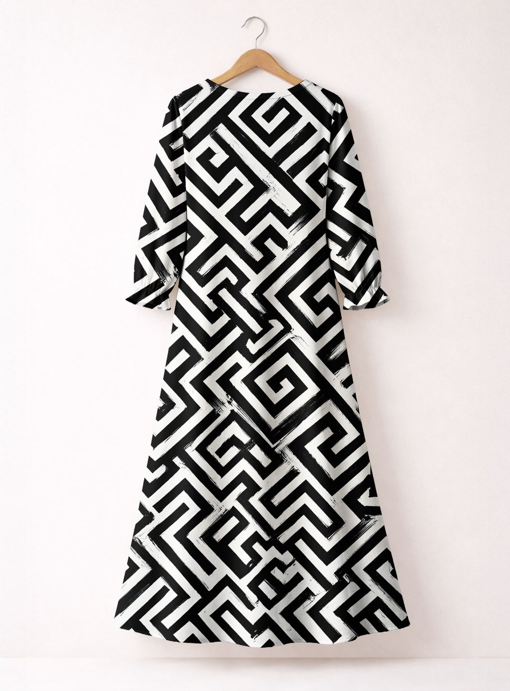 "Zamu" Long Sleeve Maxi Dress