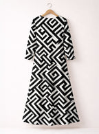 "Zamu" Long Sleeve Maxi Dress